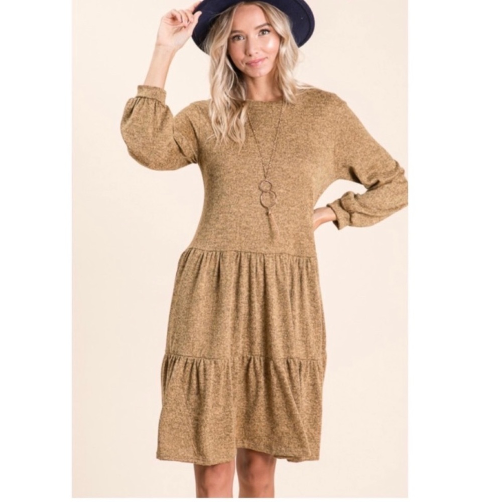 REB in J Round Neck Tiered Look Relaxed Fit Dress - Picture 6 of 11